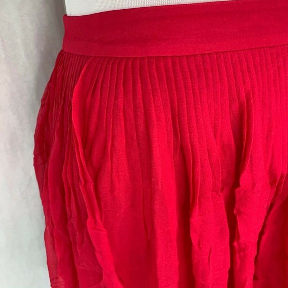 Alice + Olivia Skirt Pink Pleated Knee Length 6 - Picture 2 of 8